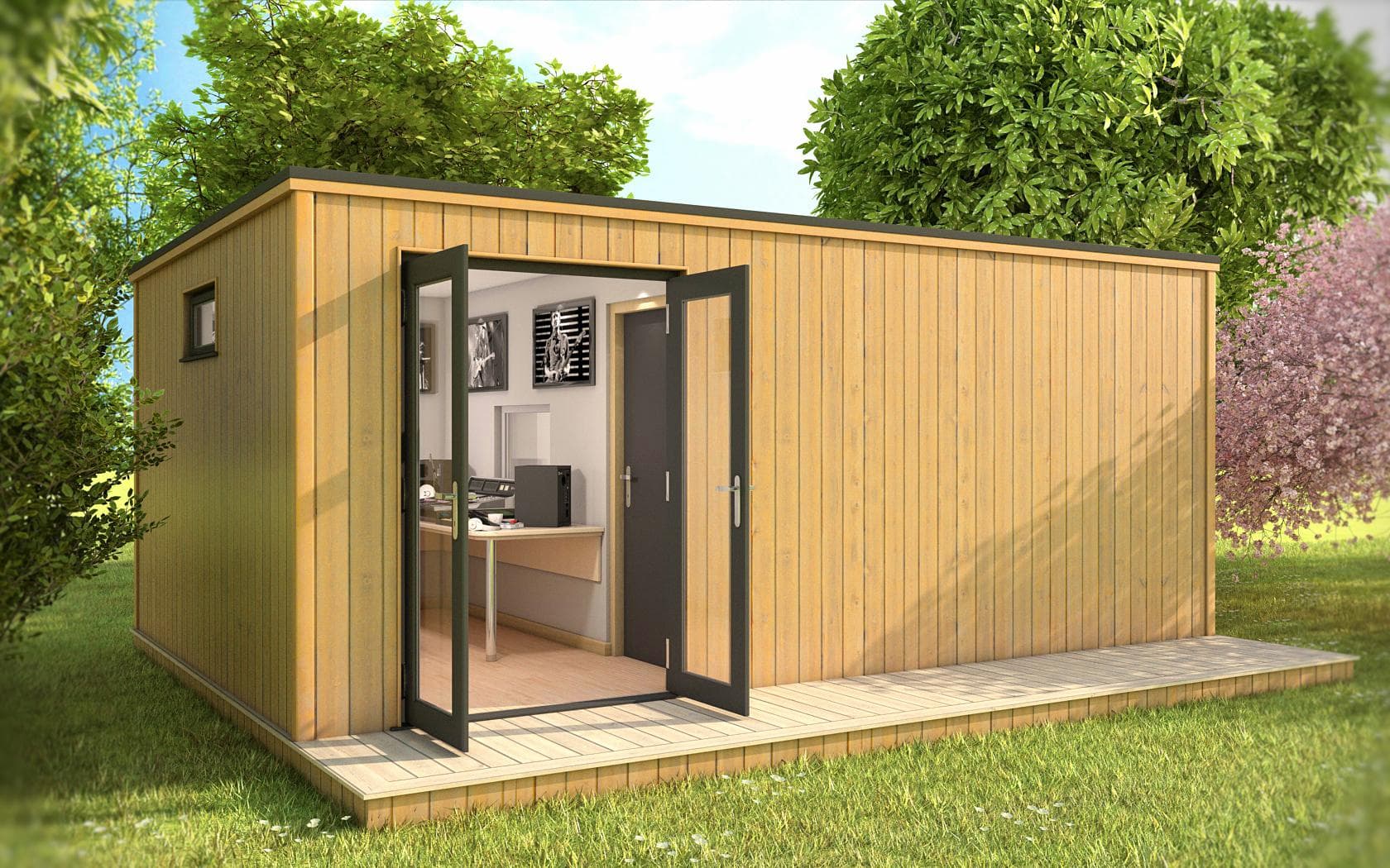 Garden Studios Soundproof Garden Rooms for Music (and Peace) from OECO